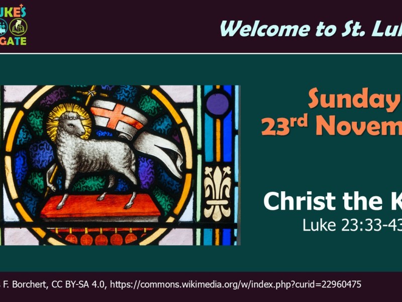 Sunday 23rd November, 11:00am –&nbsp;Livestream