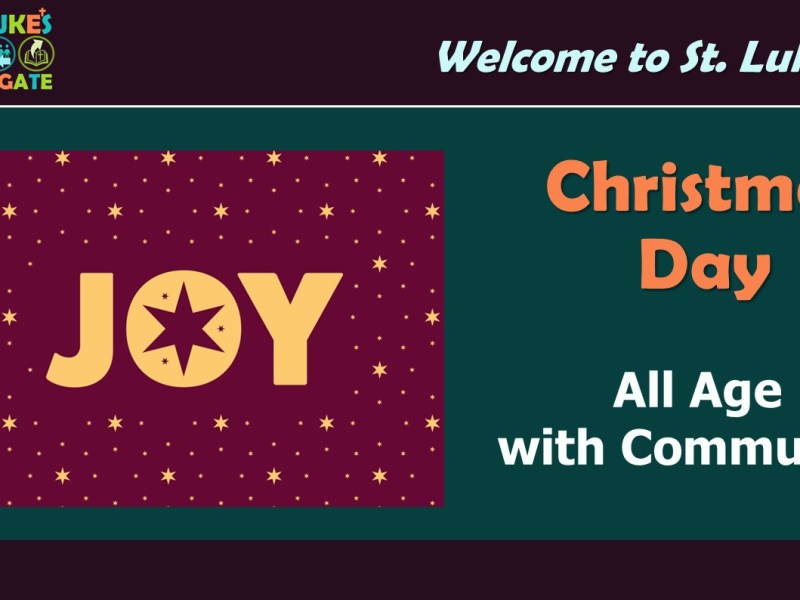 Christmas Day, 11:00am –&nbsp;Livestream