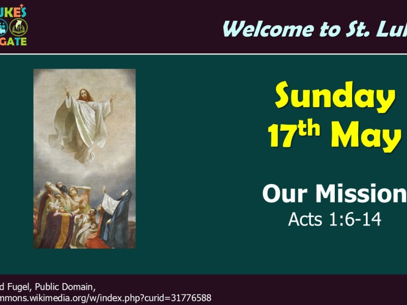Sunday 17th May 11:00am –&nbsp;Livestream